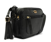 BOLSA CROSSBODY MÉDIA PRETA PALHA C 50033 0054 0004 ANACAPRI - Vintedoisk